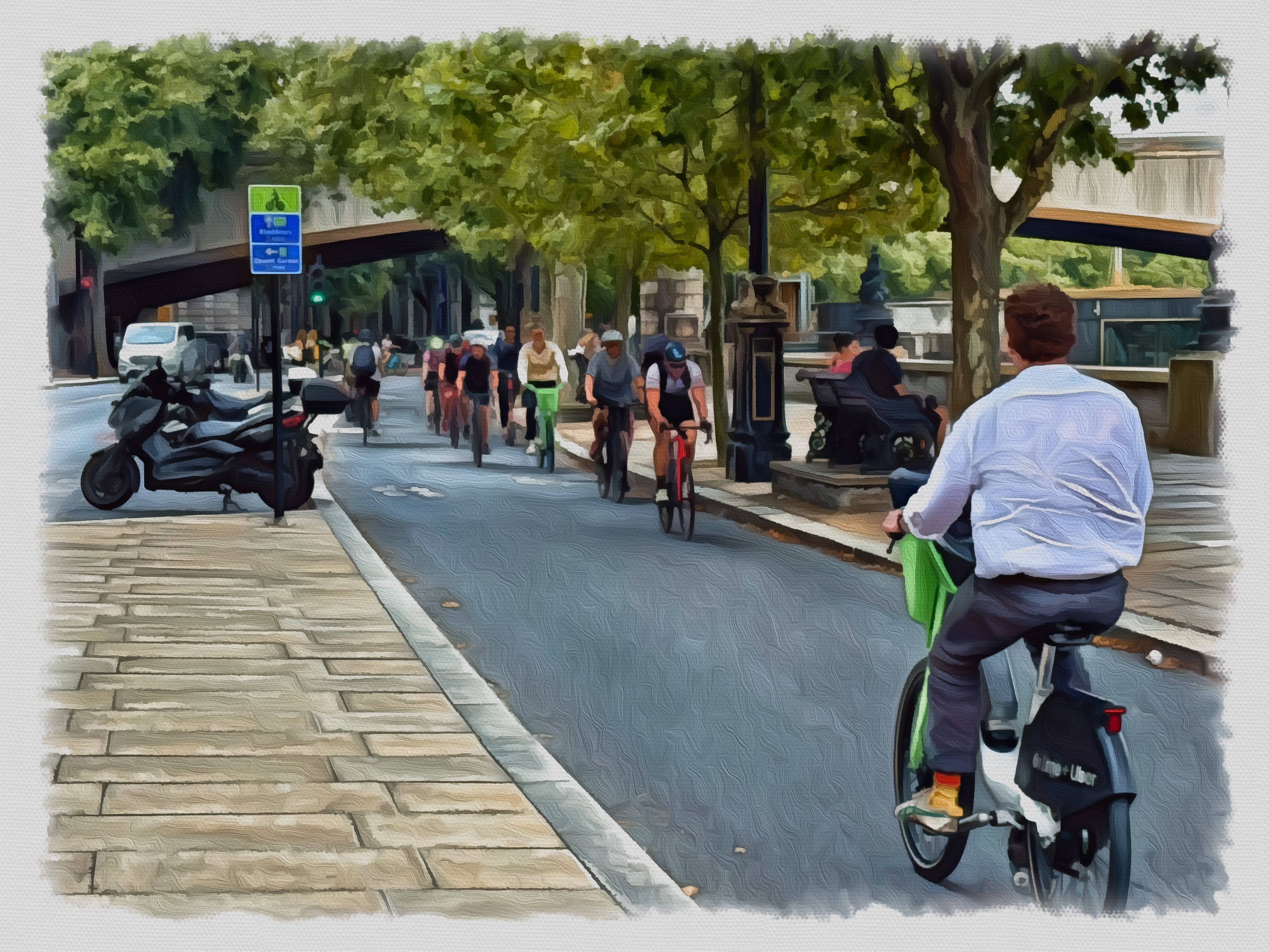 Protected bikeway